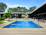 Piscine bois Altanka AQUA rectangulaire 10,2 x 5,2 m H. 1,45 m liner bleu, ancrage beton - Autre vue