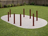 Piscine bois Altanka AQUA rectangulaire 10,2 x 5,2 m H. 1,45 m liner sable, ancrage beton - Autre vue