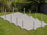 Piscine bois Altanka AQUA rectangulaire 10,2 x 5,2 x 1,45 m liner bleu, pose sur dalle - Autre vue