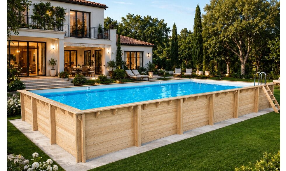 Télécharger la notice d'installation de Piscine bois Altanka AQUA rectangulaire 10,2 x 5,2 x 1,45 m pose sur dalle