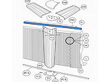 Rail accroche liner TOI PL Bleu 95 cm profil pour fixation liner piscine hors-sol - Autre vue