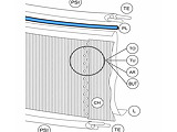 Rail accroche liner TOI PL Bleu 95 cm profil pour fixation liner piscine hors-sol - Autre vue