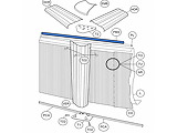 Rail accroche liner TOI PBS Blanc 142,5 cm profil pour fixation liner piscine hors-sol - Autre vue