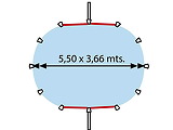 Piece detachee piscine TOI Profil de transition 4400 pour piscine acier ovale - Autre vue