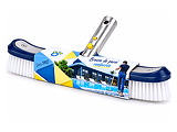 Brosse parois et fond renforcee piscine OCEDIS Serie PRO 46cm cadre metal