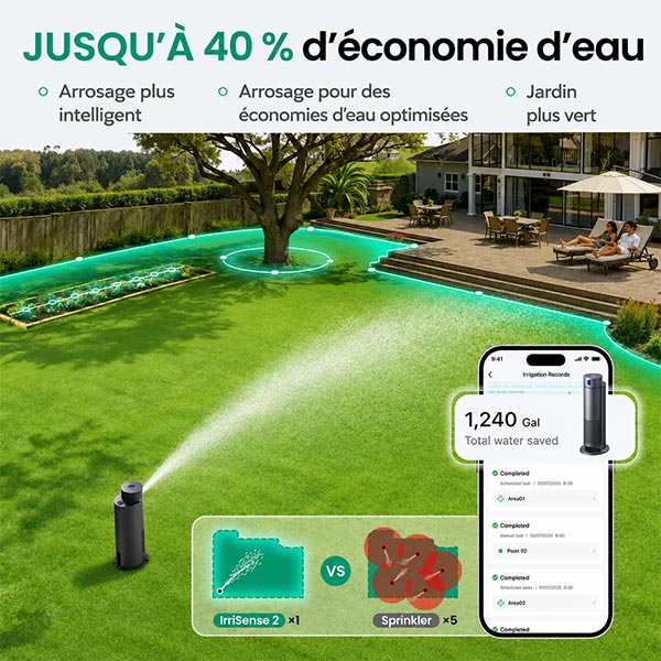 Application Aiper et garantie 2 ans pour l'IrriSense 2