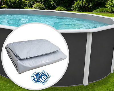 Liner piscine hors-sol TOI SWIMPOOL rond Ø 460 x 132 cm 40/100ème gris